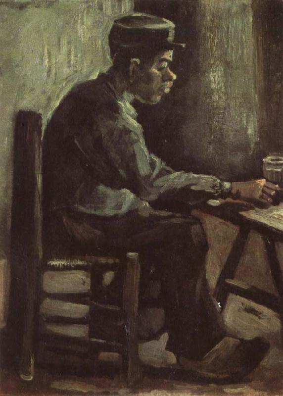 Vincent Van Gogh Peasant Sitting at a Table (nn04) Sweden oil painting art